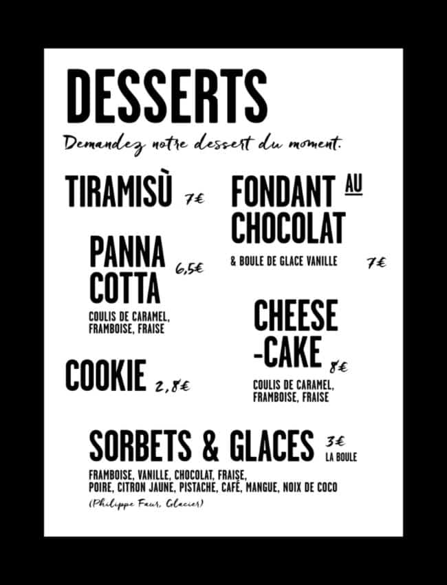 Menu 3b Dessertds