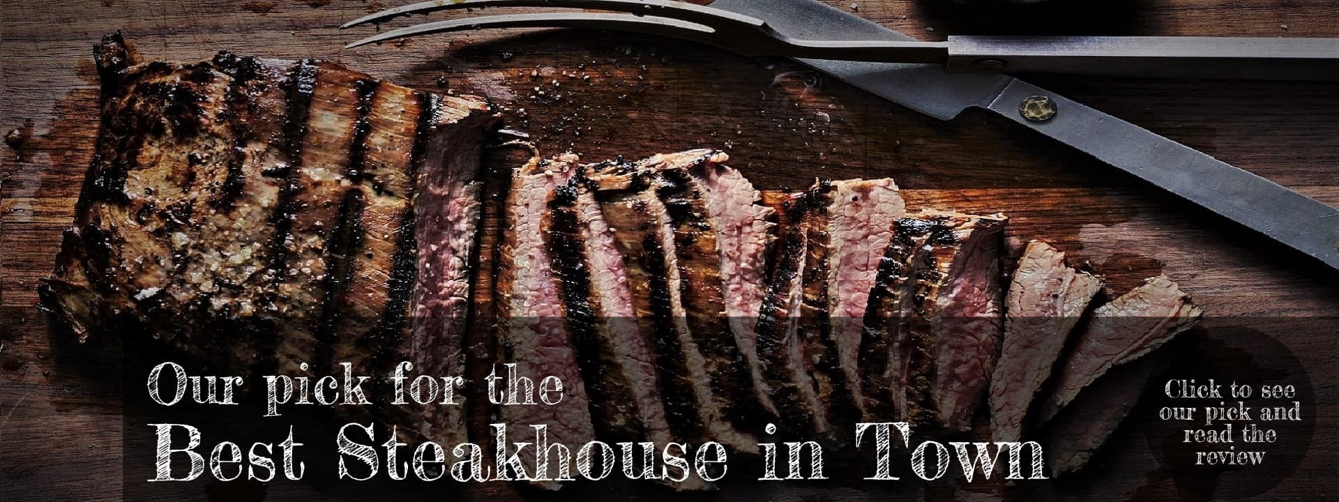 Best Steak Resto Banner with Click