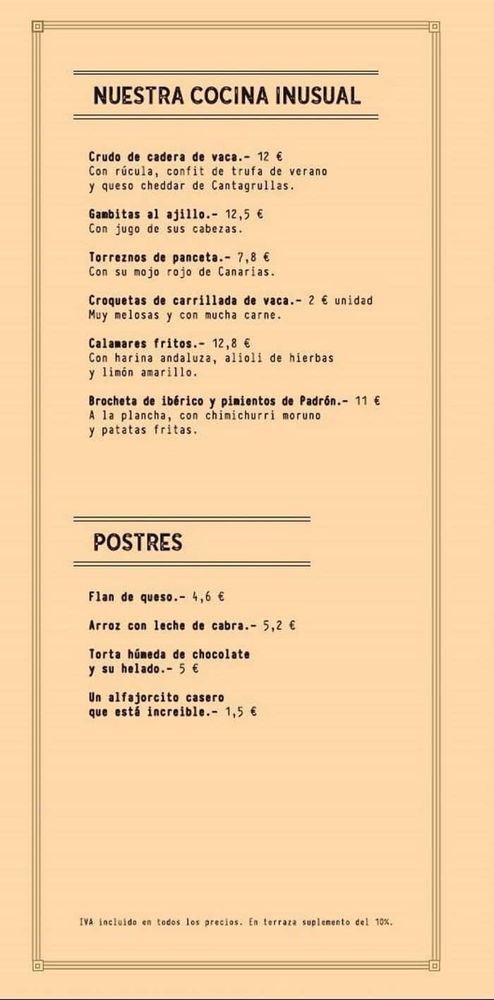 Via Madrid Food Menu 3