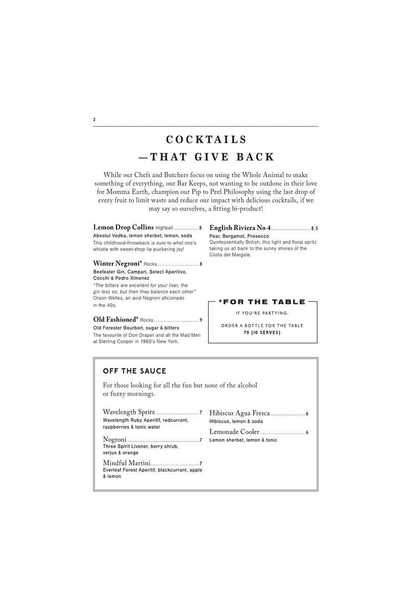 Blacklock Soho London Menu p4