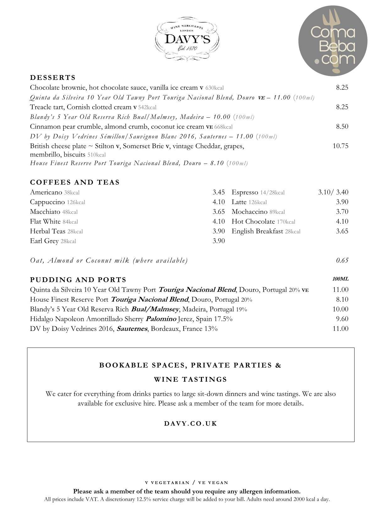 The Boot & Flogger London Menu p2