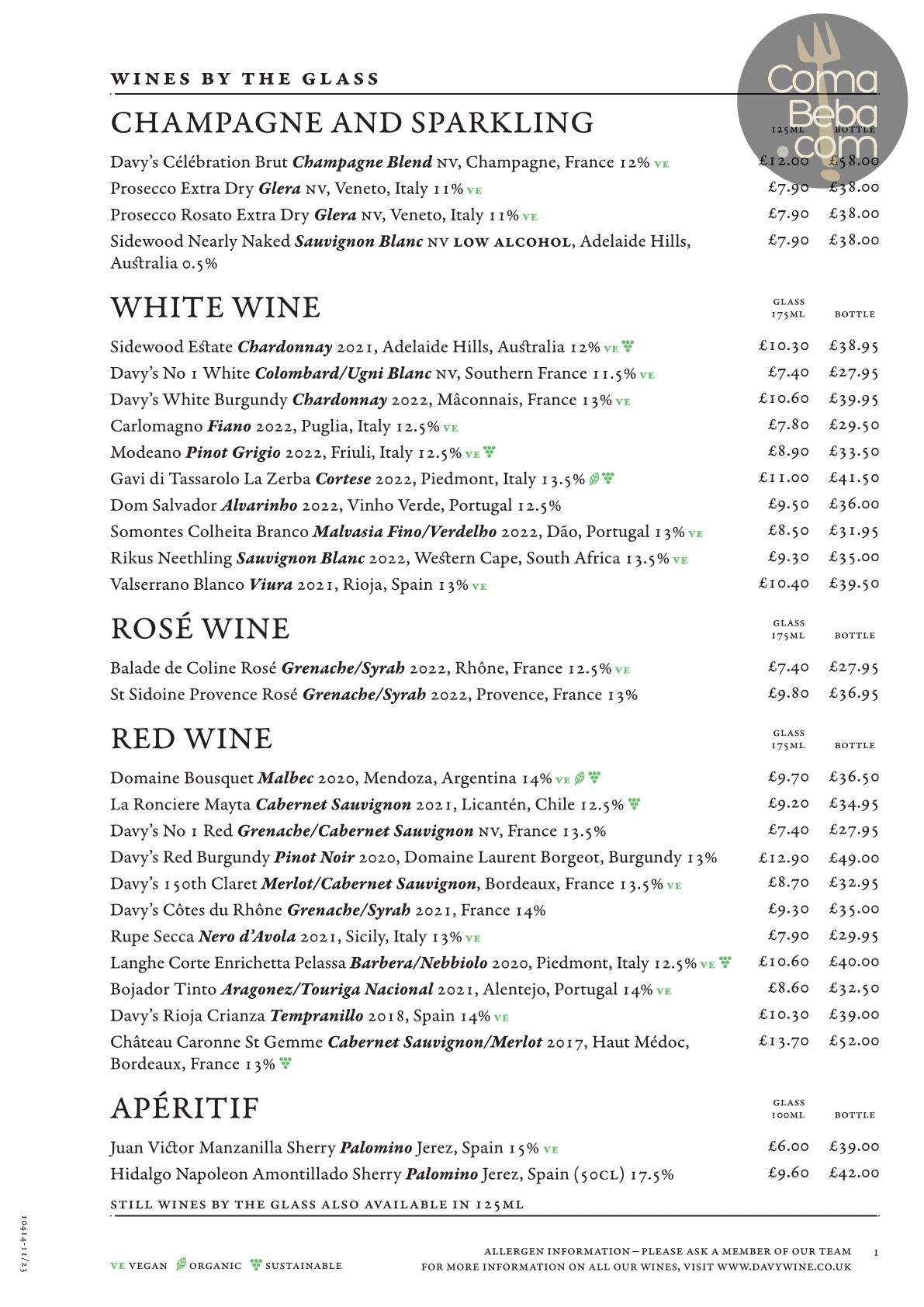 The Boot & Flogger London Menu p3