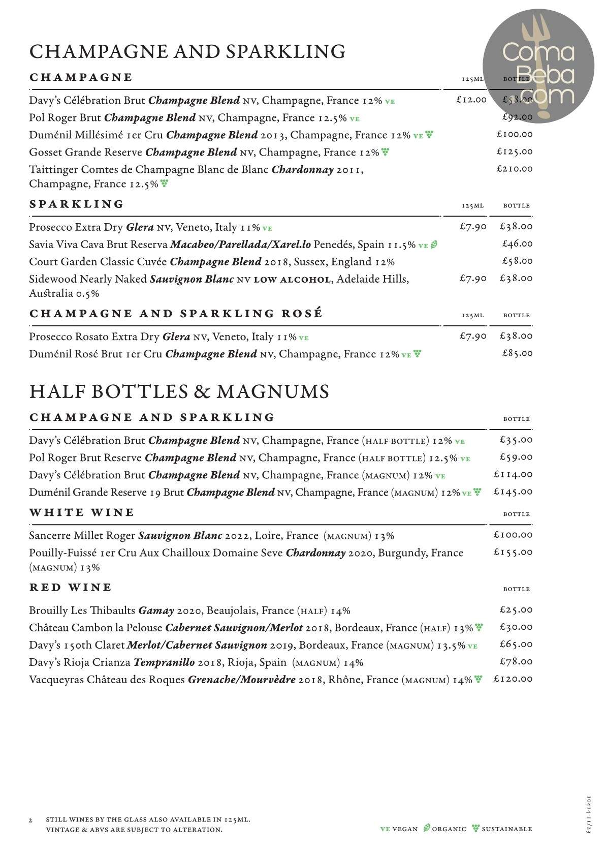 The Boot & Flogger London Menu p4