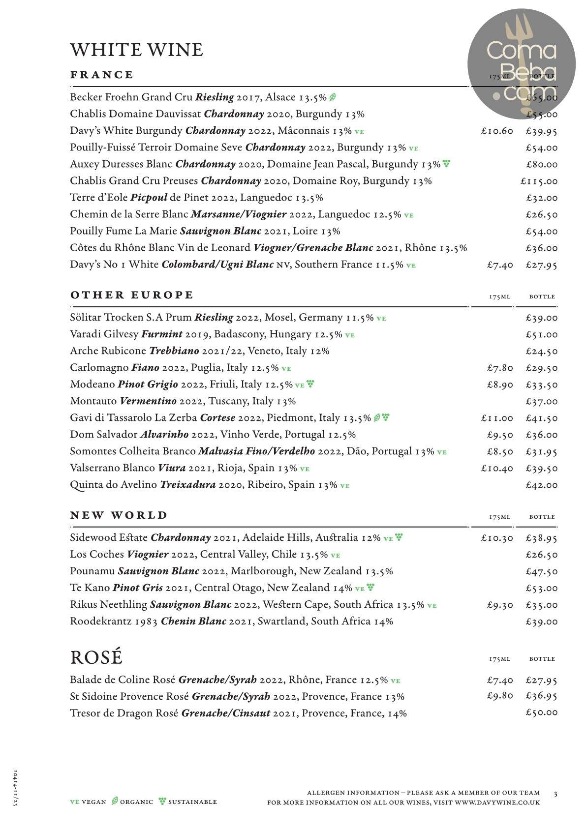 The Boot & Flogger London Menu p5