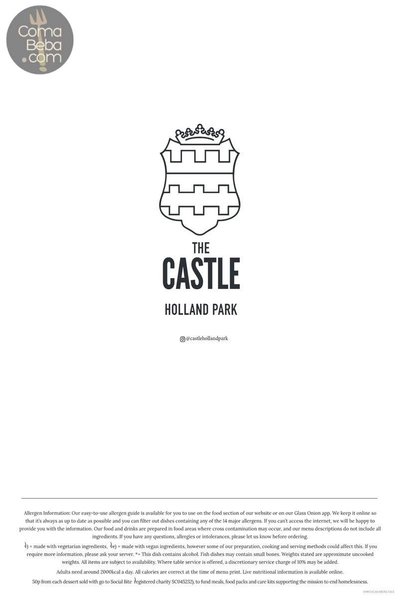 The Castle – Holland Park London Menu p2