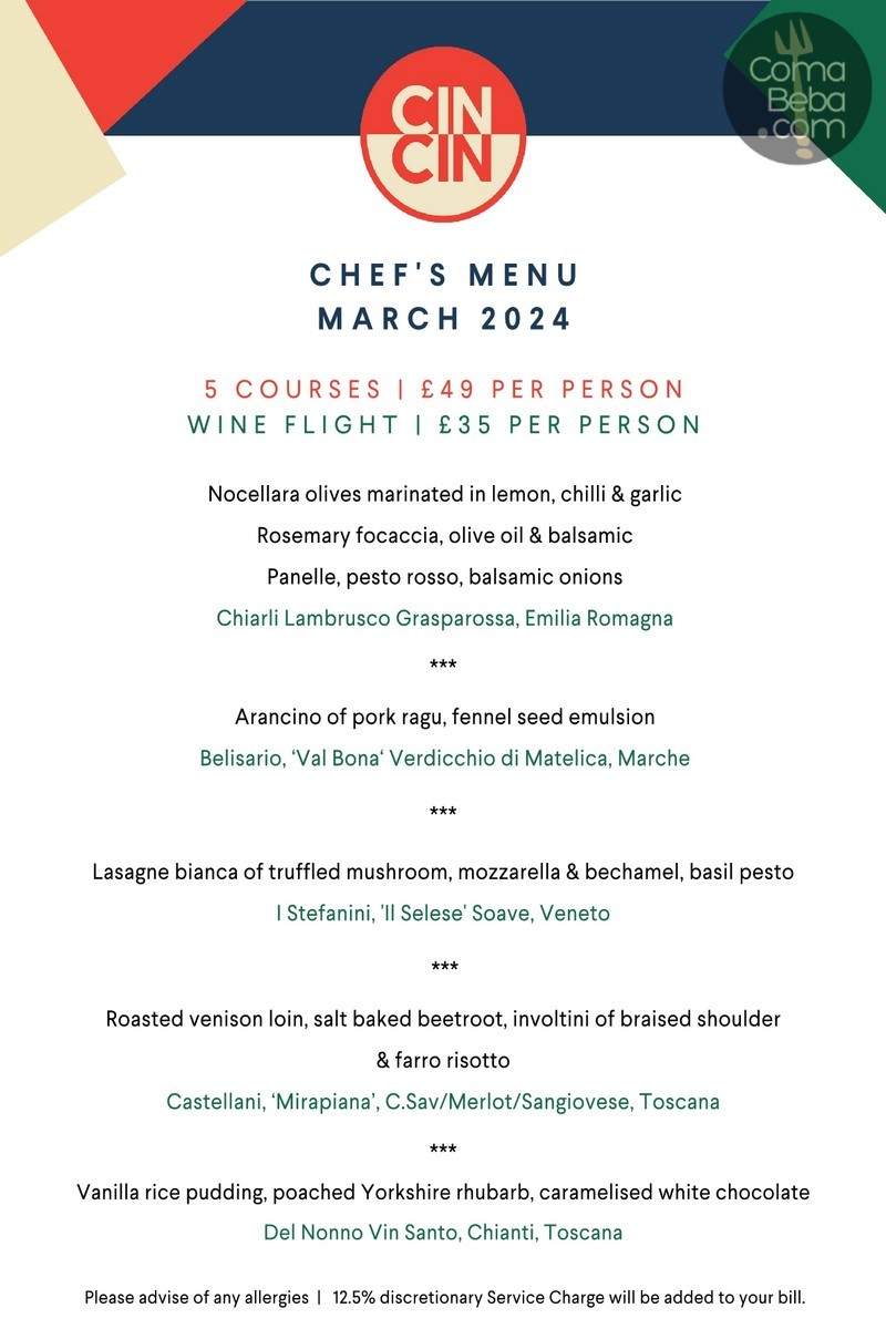 Cin Cin London Menu p3