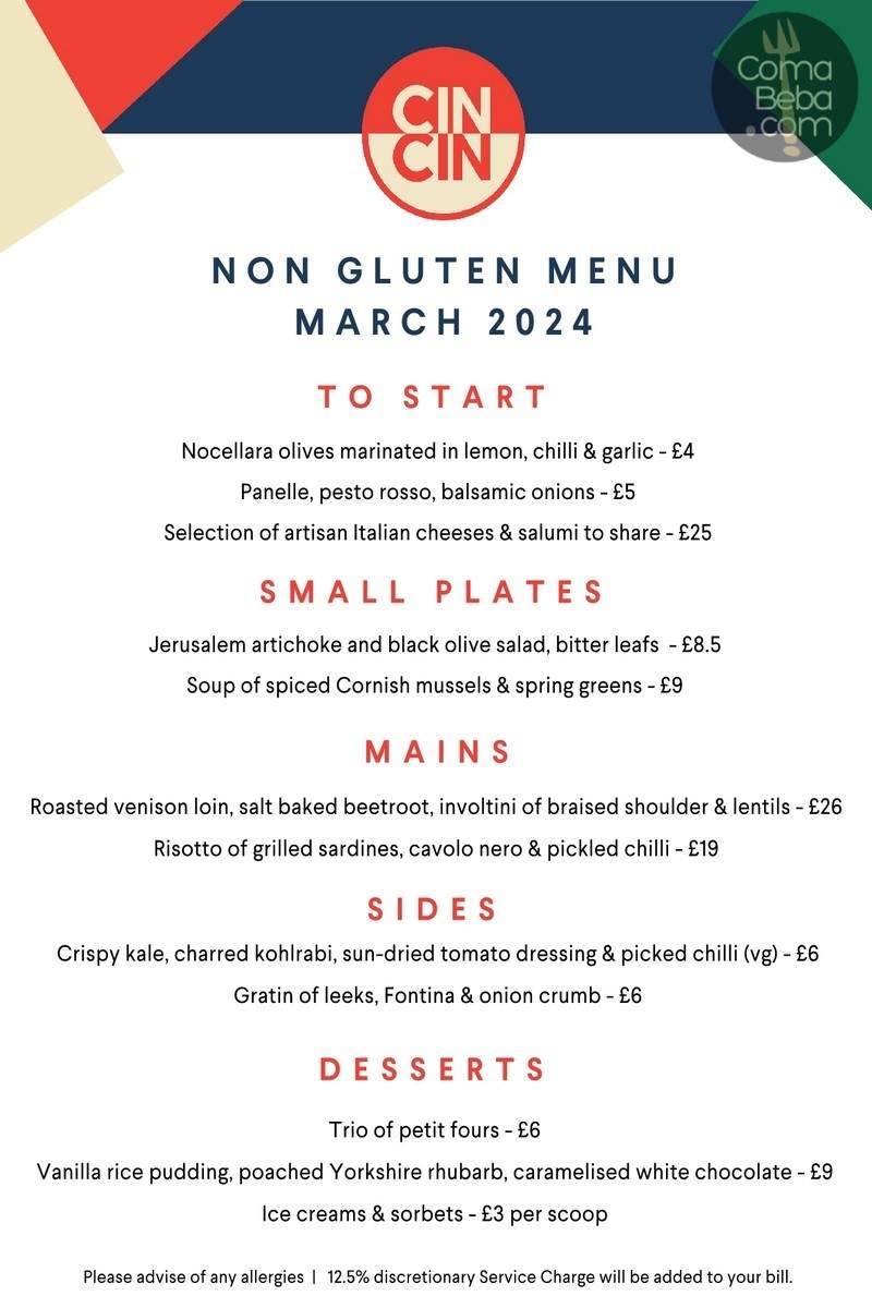 Cin Cin London Menu p5