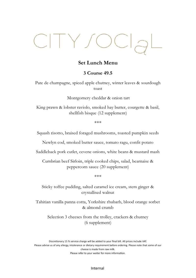 City Social London Menu p4