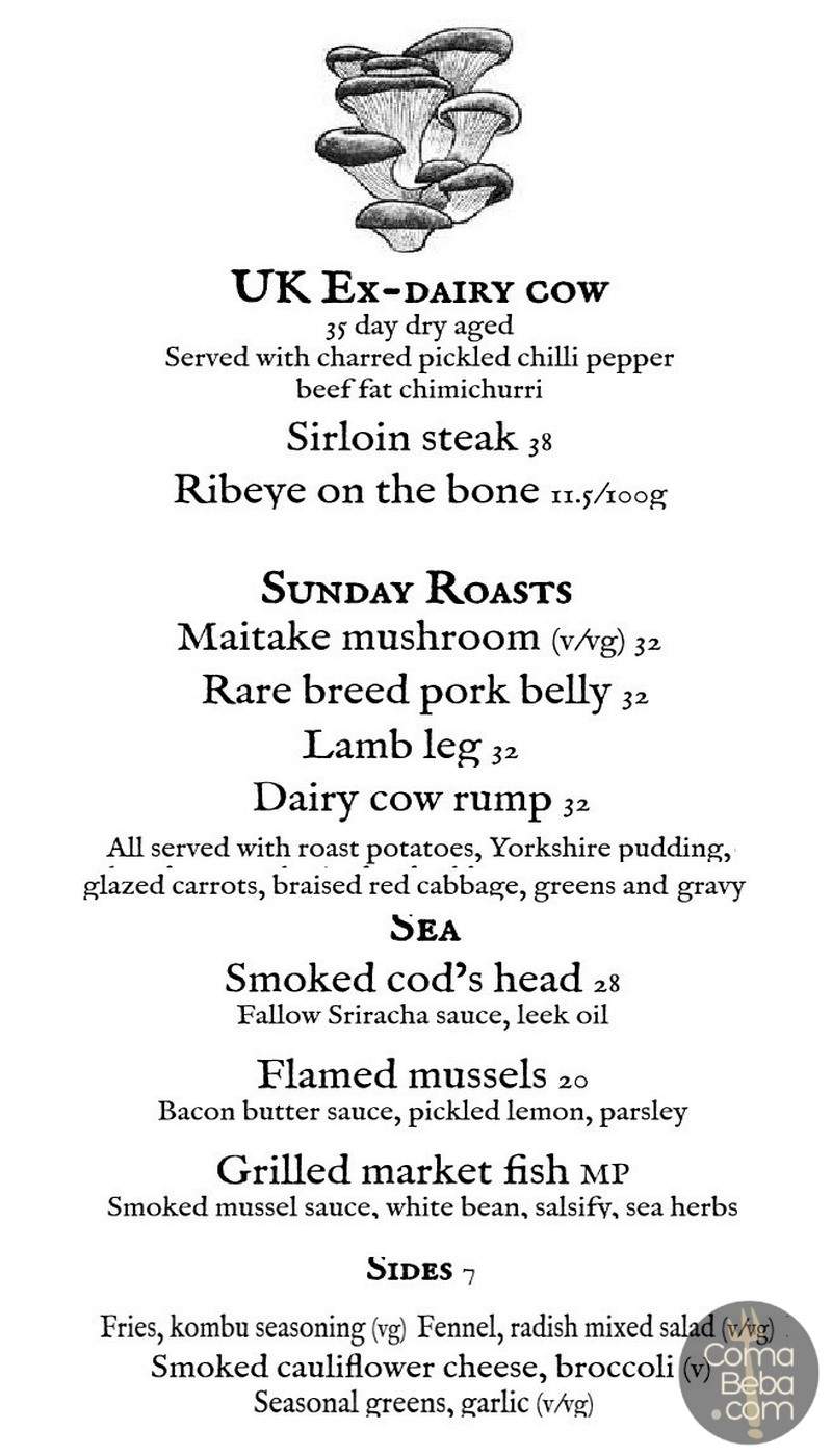 Fallow London Menu p13