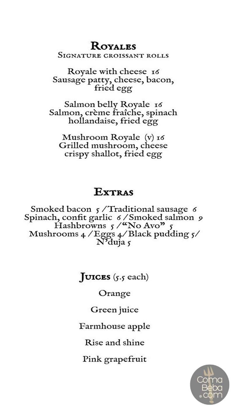 Fallow London Menu p3