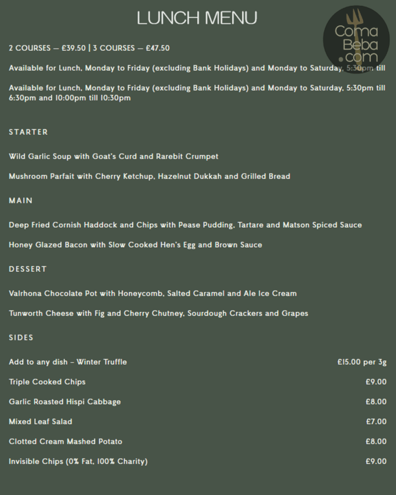 Kerridge’s Bar & Grill – London Menu p3