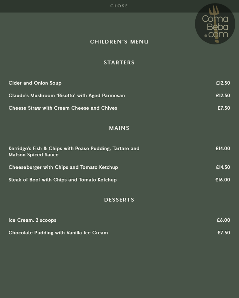 Kerridge’s Bar & Grill – London Menu p7