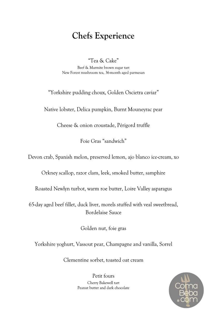 Pollen Street Social London Menu p3