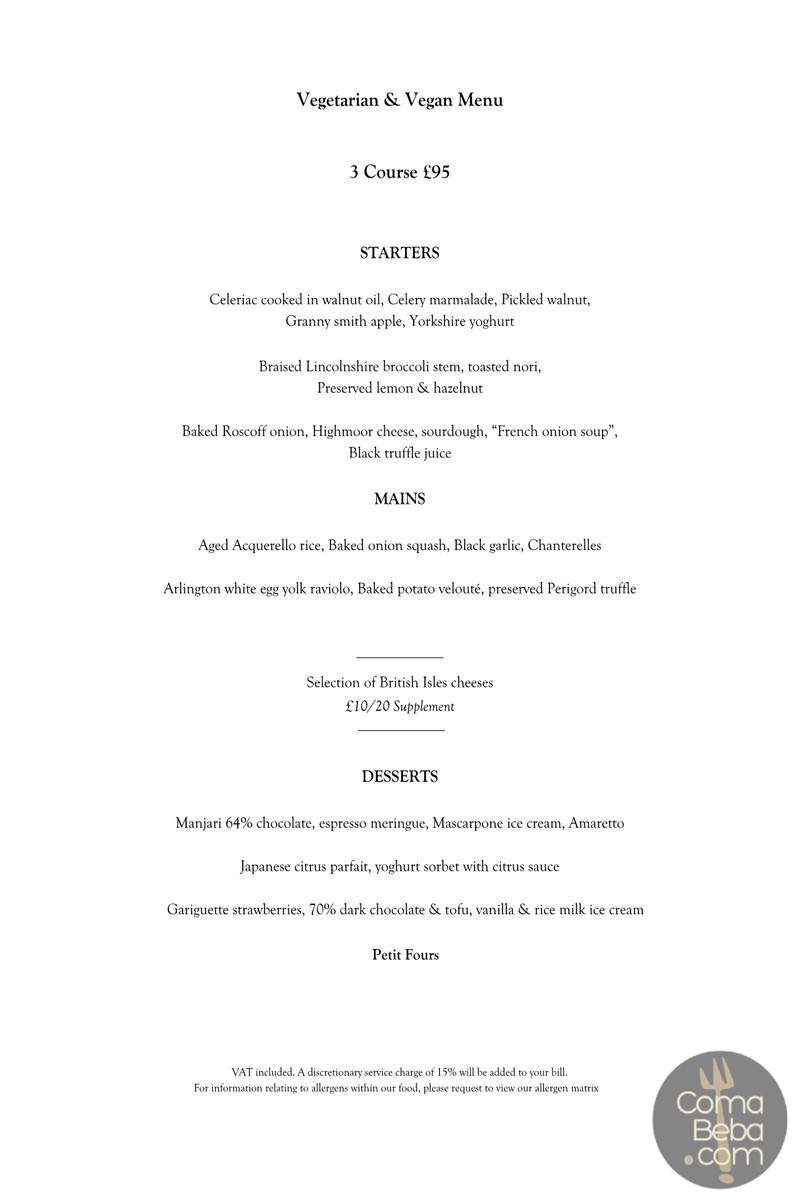 Pollen Street Social London Menu p5